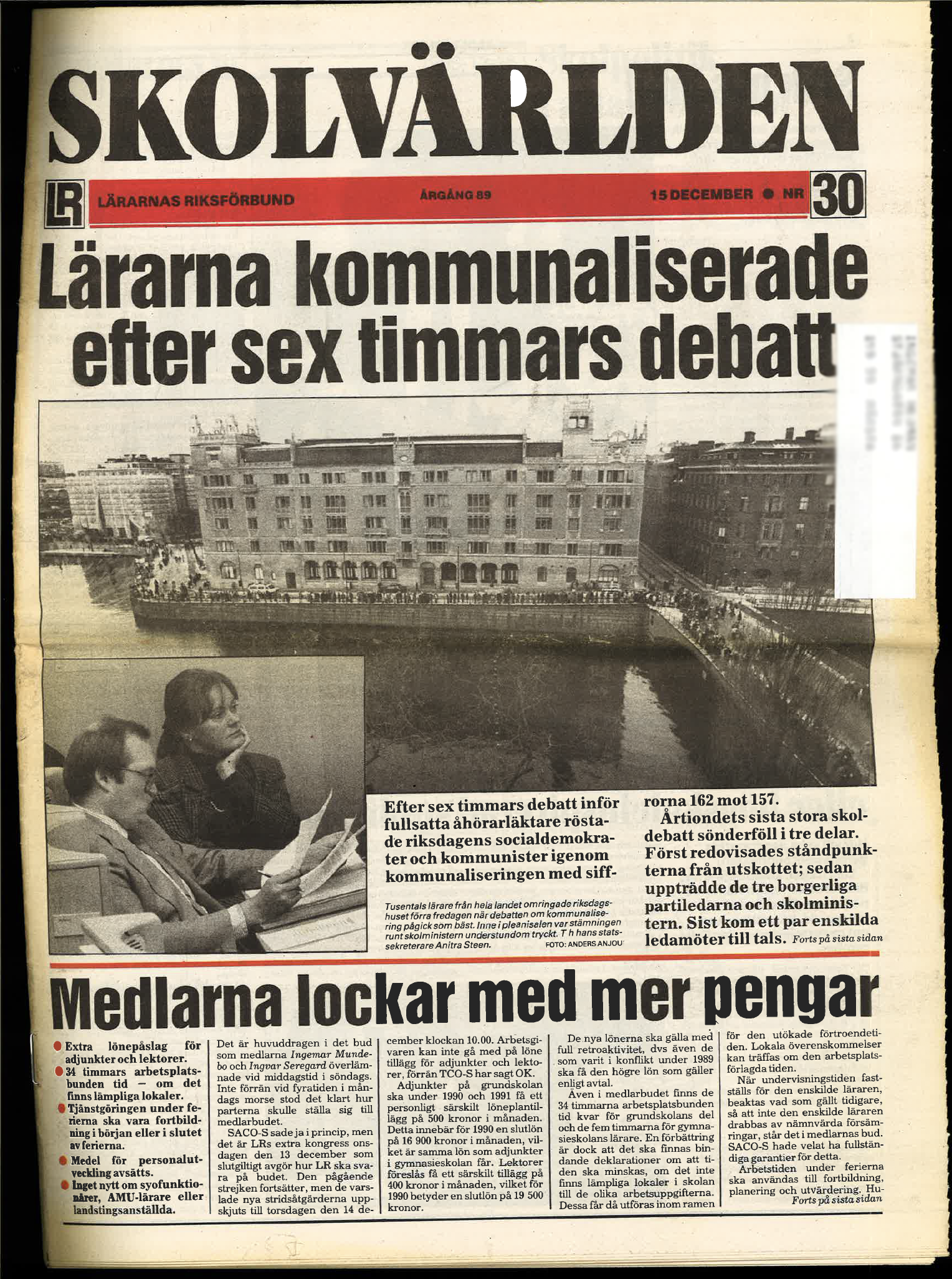 Skolvärlden nr 30 1989.