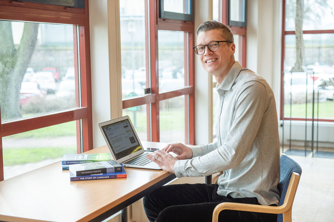 Viktor Elm pluggar till gymnasielärare på Linnéuniversitetet i Kalmar.