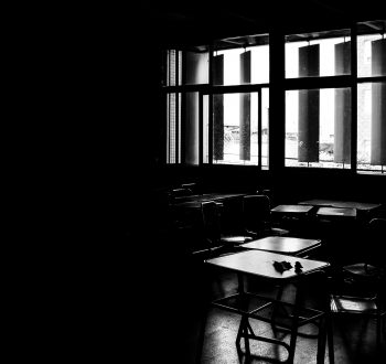 A,Dark,Empty,Classroom,With,Strange,Windows.